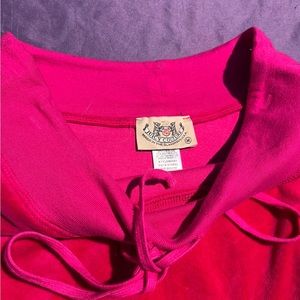 velvet velour hot pink midi skirt